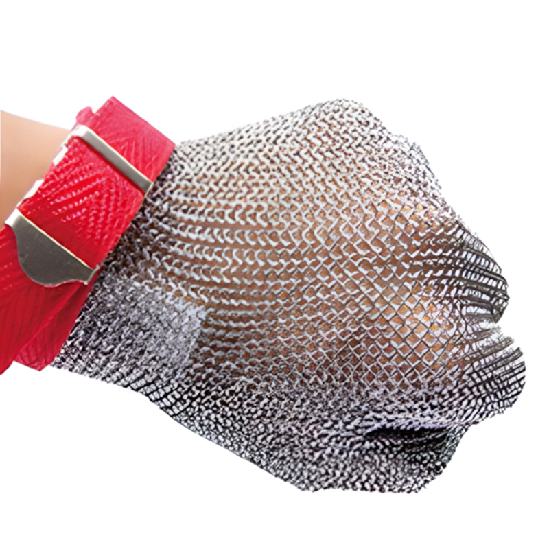 Cut resistant stainless steel glove